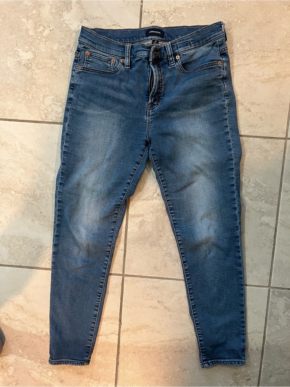J Crew Women’s Dark Blue Skinny Jeans with Stretch Comfort